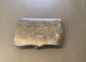 Original Civil War Era Union Army Colt Revolver Leather Cartridge Box Free Ship - Picture 1 of 12