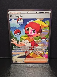 Harlequin 163/086 White Flare Full Art Holo Rare Pokemon TCG English Near Mint - Picture 1 of 3