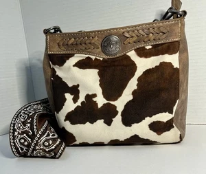 Nocona Jessi Ray Cow Print Crossbody - N770012202 Conceal Weapon Purse - Bild 1 von 21