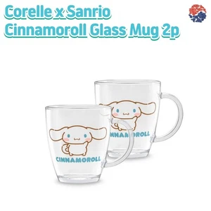 Limitiert Corelle x Sanrio Cinnamoroll Glas Becher Set/Charakter Küche/380ml12,8oz - Bild 1 von 10