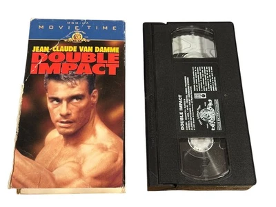 Double Impact VHS 1991 Action Martial Arts Movie Time Release MGM/UA - Image 1 of 2