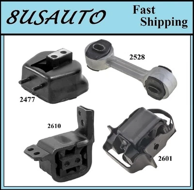 4 PCS MOTOR & TRANS MOUNT FIT PONTIAC GRAND AM, SUNBIRD 1.8L 2.0L 2.5L - Image 1 of 4
