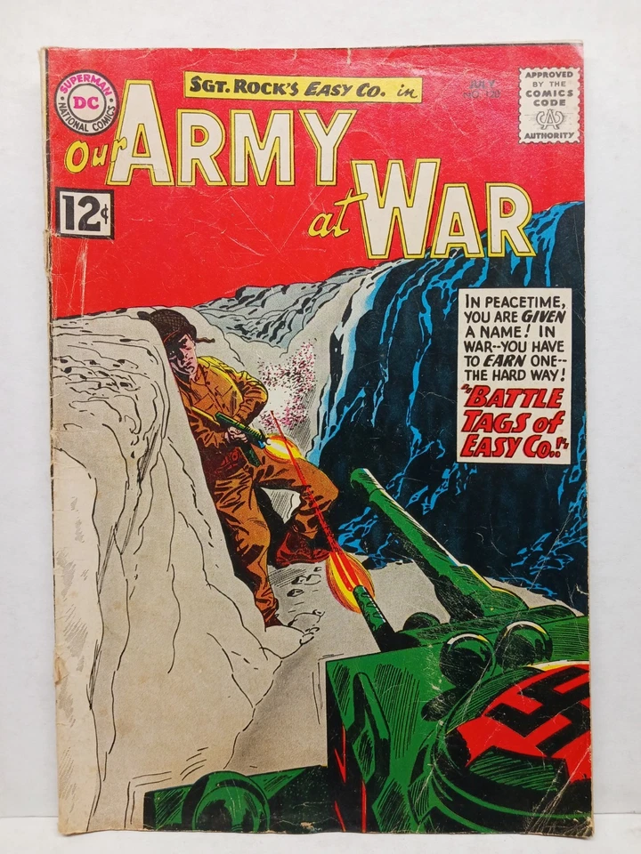 Our Army At War #120, 134-136, 140-142,147 Comic Book Lot Silver Age DC Comics - Image 1 of 4