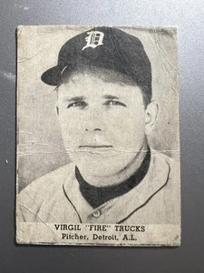 1947 Tip Top Set-Break # 44 Virgil Trucks SP Detroit Tigers Fair - Picture 1 of 3