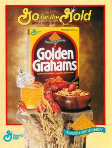 Magazine Print Ad General Mills 1994 GOLDEN GRAHAMS Cereal Go For the Gold Honey - Picture 1 of 1