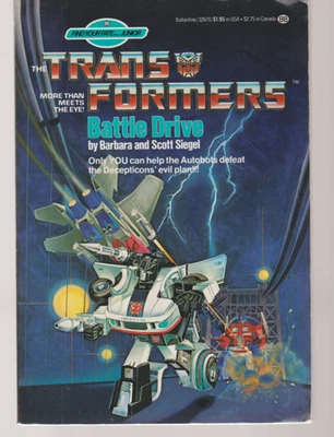 The Transformers Battle Drive TPB Ballantine 1985 1st Barbara & Scott Siegel Foto 1 de 3