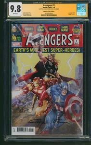 Avengers #1 Midtown Comics Variant CGC 9.8 Clayton Crain Signed - Picture 1 of 3