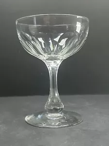 Lovely Antique Victorian Georgian Cut Glass Crystal Champagne Coupe 12.5cm - Picture 1 of 7