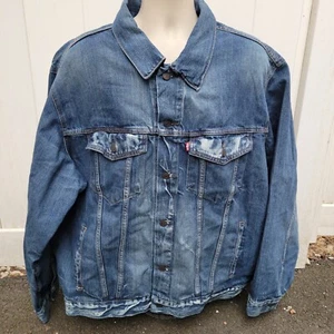 Levi's Herren Denim Trucker Distressed Klassische Jeansjacke Größe 5XL XXXXXL 72334 - Bild 1 von 3