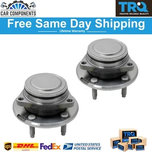 TRQ Front Wheel Bearing & Hub Assembly Pair Set LH & RH For 2013-2017 Cadillac - Picture 1 of 6