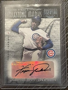 2001 Donruss Milestone Marks Signature Series Fergie Jenkins