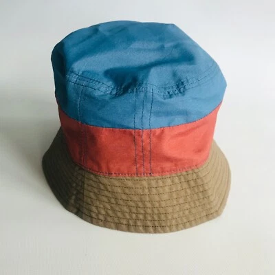 Gymboree Boys Size M/L Blue Green Reversible Bush Bucket Hat Color Block - Image 1 of 4