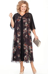 Abendkleid Big Size Gr. 62 Farbe als Foto - Bild 1 von 1