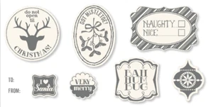 ¡Stampin Up!~~ETIQUETAS MUY ALEGRES~~TODAS LAS OCASIONES~RETIRADO~CM - Imagen 1 de 3