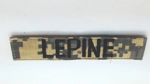 LEPINE GENUINO EJÉRCITO DE EE. UU. EMISIÓN PAINTBALL ETC NOMBRE CINTA TELA INSIGNIA GANCHO ACU - Imagen 1 de 1