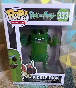 Pickle Rick Pop 333 Translucent - Rick & Morty Funko Pop! Vinyl 2018 Vaulted - Picture 1 of 9