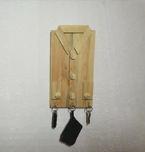 Schlüsselbrett Schlüsselhaken Palettenmöbel Massivholz Upcycling Handarbeit NEU - Bild 1 von 4
