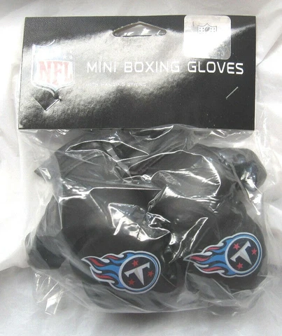 NFL Tennessee Titans 4 Inch Mini Boxing Gloves for Mirror by Fremont Die Cover