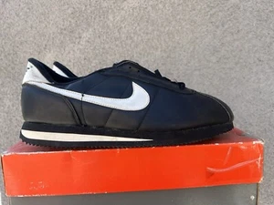 Zapatillas Cholo Vintage 1990 Cuero Nike Cortez Kendrick Negro Blanco Talla 14 - Imagen 1 de 12