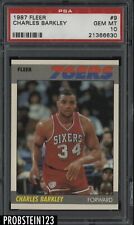 1987 Fleer Basketball #9 Charles Barkley Philadelphia 76ers HOF PSA 10 GEM MINT