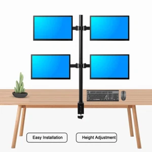 4-Fach-Monitor Schwenkarm Tisch Halterung Halter 27" Monitorhalterung Ständer DE - Bild 1 von 12