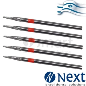 Lot X 5 Dental Lab HP Carbide Cutters Bur Israel acrylic stone tungsten medium 9 - Picture 1 of 3