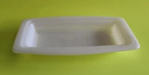 Vintage Pyrex White Milk Glass Butter Dish Bottom Base Only 72-B - Picture 1 of 5