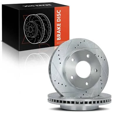 Front Drilled Brake Rotor for Chevrolet Blazer S10 Cadillac Seville GMC Jimmy - Image 1 of 4