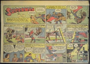 SUPERMAN SUNDAY COMIC STRIP #29 May 19, 1940 2/3 FULL Page DC Comics RARE - Picture 1 of 2