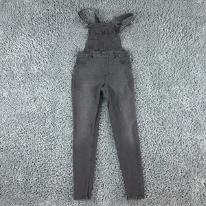 Mono de mezclilla Free People para mujer 27R negro desgastado deshilachado cremallera lateral 27x27* - Imagen 1 de 15