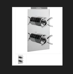 Barcelona verdeckt 1 Steckdose 2 Hebelgriffe Thermostat Duschventil UVP: £ 299 - Bild 1 von 4