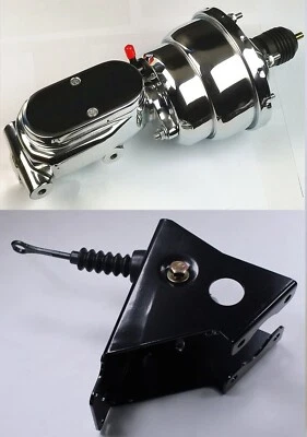 Ford Bronco 1966-1977 cromo 8" potenciador de freno + cilindro maestro techo plano Foto 1 de 4