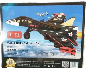 Neu SU-30 Jet Flugzeug Segeln SERIE 3D Holzpuzzle - Bild 1 von 4