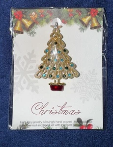 Weihnachtsbaum Anstecknadel Brosche - Bild 1 von 1