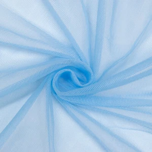 Soft Stretch Tüll uni hellblau (Preis= 0,5 Meter) - Bild 1 von 2