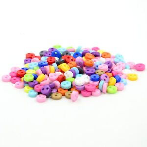 6mm 9mm New Small Mini Tiny Micro Figures Doll Clothing Sew Buttons 50pcs