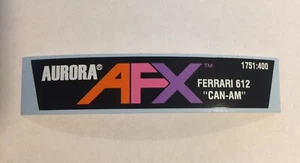 1 (ONE) AFX non-mag display cube decal reproduction, any model number available. - Picture 1 of 4
