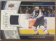 2013-14 Upper Deck Series One UD Game Jersey Evander Kane #GJ-EK