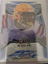2023 Leaf Metal Draft BJ Ojulari Blue Crystal AUTO 1/4 Arizona Cardinals