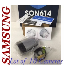 Lot 10 Samsung Security Color Cameras 3MP HD Network Surveillance SNB-7001N NEW! - Picture 1 of 12