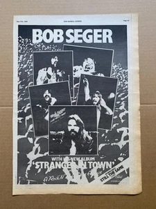 BOB SEGER STRANGER IN TOWN (C) POSTER SIZED original music press advert from 197 - Picture 1 of 1
