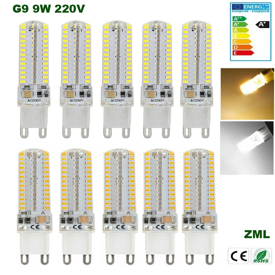 G9 LED Bulb 9W Halogen Bulbs Capsule Light Corn Bulb 220V Energy saving Lamp new - Image 1 of 4