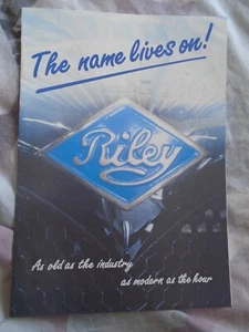 Riley Vista MPH brochure c1980's + price list - Picture 1 of 2