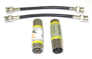 2 transformadores machos Canare BCJ-XP-TRB Digital AES Balun BNC-XLR con cables BNC. CX - Imagen 1 de 1