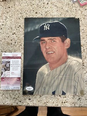 DON LARSEN SIGNED MAGAZINE PICTURE ~ JSA Certified Authentic VINTAGE - Image 1 of 4