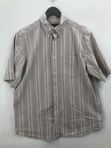 Eddie Bauer Shirt Adult Large Blue Green Plaid Button Up Outdoors Casual Mens - Picture 1 of 10