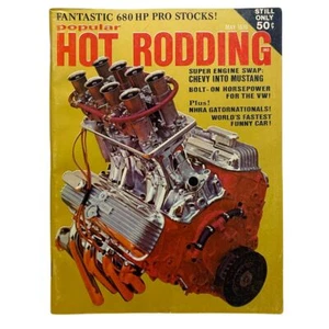 Popular Hot Rodding Magazine May 1970 Chevy Into Mustang Engine Swap No Label - Picture 1 of 3