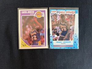 2x 1989-90 FLEER EARVIN "MAGIC" JOHNSON! NMMT! - Picture 1 of 2