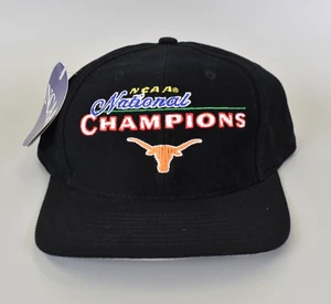 Texas Longhorns NCAA National Champions Vintage Snapback Cap Hat - NWT - Picture 1 of 6