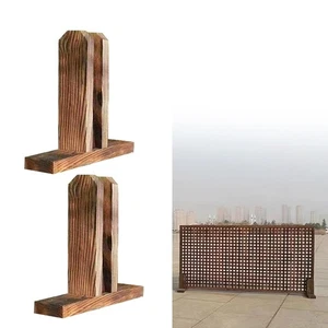 2 Pieces Isolation Fence Support Fence Base Holder Climbing Flower Rack Stable - Picture 1 of 7